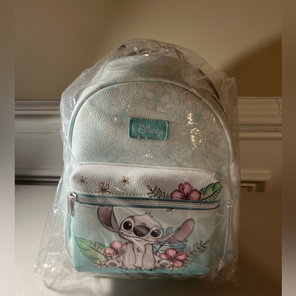 Loungefly Disney Lilo And Stitch Hibiscus Flowers Sketch Mini Backpack NWT